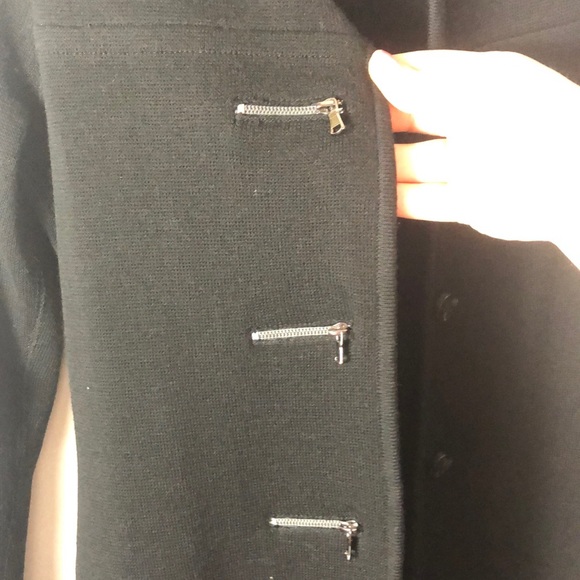 Vintage Black Carlisle 100% Merino Wool Jacket With Silver Hardware! - Picture 5 of 11